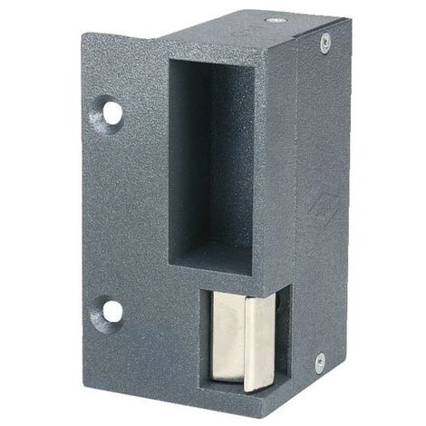Gâche électrique en applique horizontale gauche 90mm 12V DC – Force de retenue 400 daN – Ouverture permanente – 390A00005E96 – Effeff