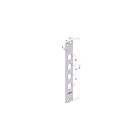 Gâche pour serrures de porte blindées en acier inoxydable Int.37 Cp2500 - (CP2500XAI37)
