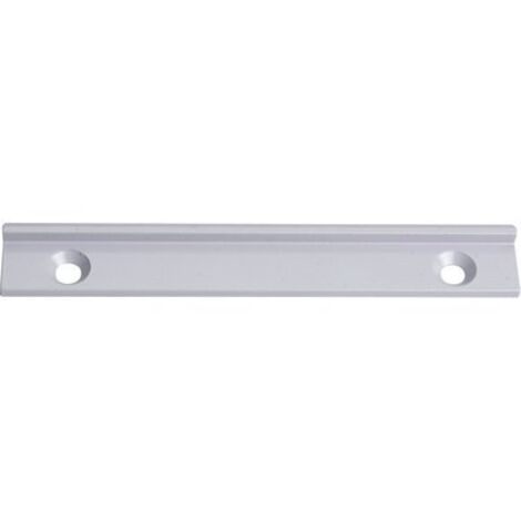 La Croisee Ds – Gâche plate pour fermeture DS6107/DS6127 – Argent RAL 9006 – Entraxe 90mm – Installation facile avec vis de 5mm