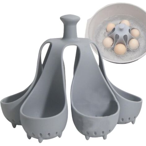 Gadget De Cuisson D'oeufs En Silicone, Cuit 4/6 Oeufs À La Fois, Support D'oeufs À La Coque, Support De Stockage D'oeufs De Cuisine, Tasses À Oeufs, Cuiseur D'oeufs À La Coque Gadgets De Cuisine