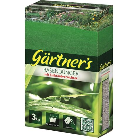 Gärtner`s Rasendünger +Unkrautvern. 3 kg Gärtners