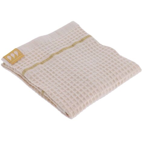 Gästehandtuch 30x50 cm 100% baumwolle mit bienenwabenmuster - beige - Tendance
