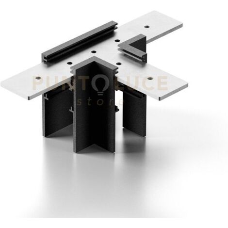 GAETA BI GT - GIUNTO A "T" NERO SOFFITTO/SOFFITTO PARETE/PARETE  PER ART. GAETA