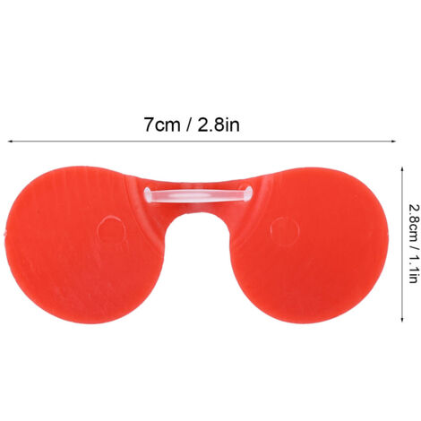Gafas anticanibalismo para pollos [Equipamiento agrícola] – Paquete de 1000 – Marco de plástico de 7 cm – Para aves de corral de más de 2 kg