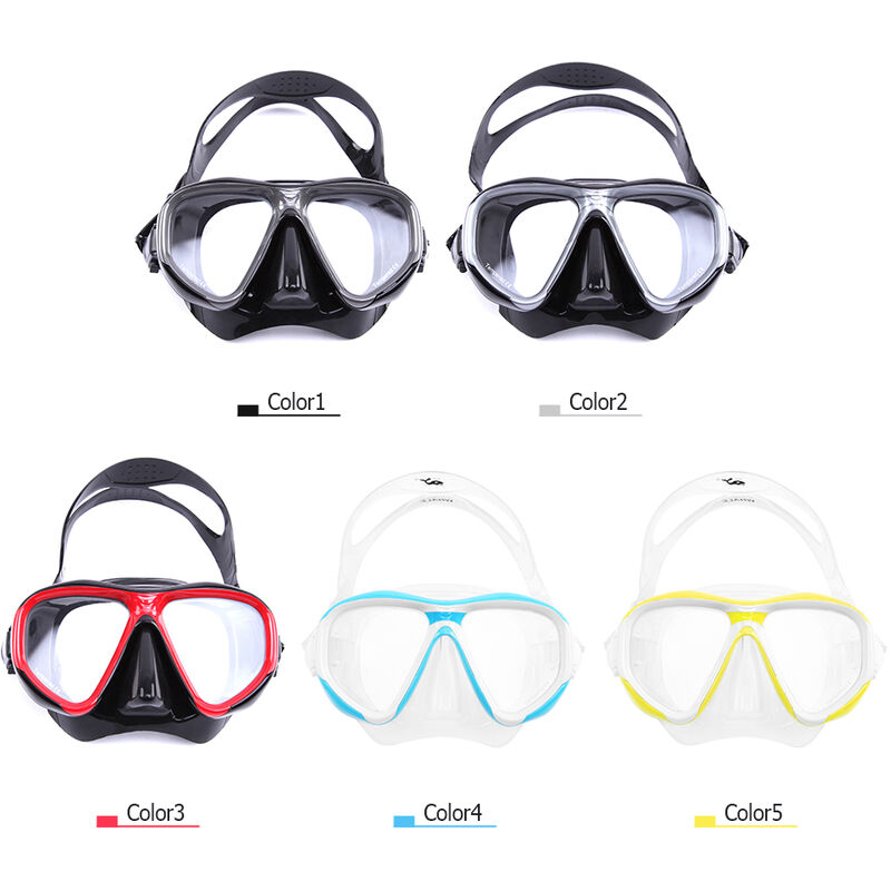 

Whale - Gafas de buceo Gafas de natacion buceo con snorkel Equipo de cristal templado de vidrio templado, 1 #