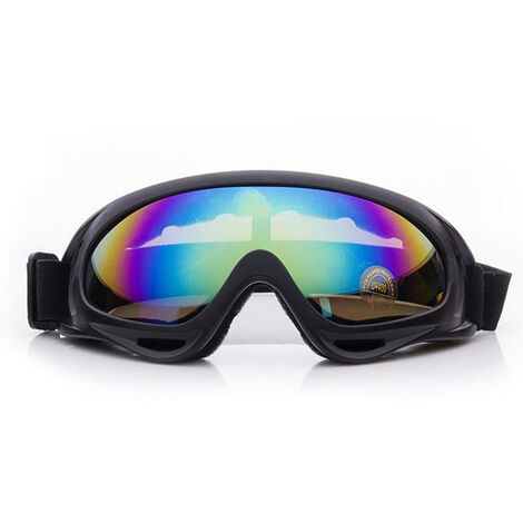 Gafas de esquí de imitación para salpicaduras, ojos para deportes al aire libre, gafas de motocicleta X400, gafas de viento y arena, coloridas