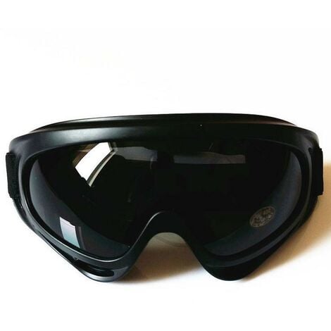 Gafas de esquí de imitación Splash Montar Deportes al aire libre Ojos X400 Gafas de motocicleta Gafas de viento y arena - Gris