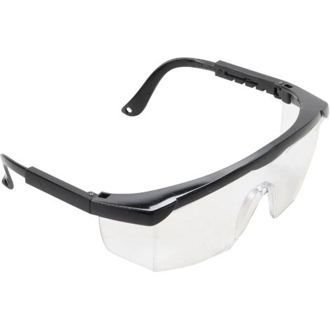 Gafas de protección con patillas ajustables  transparentes