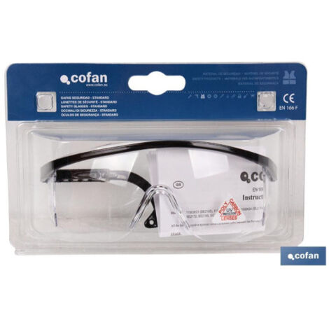 Gafas de Seguridad con lente clara Modelo Estándar Blíster 11000024BL