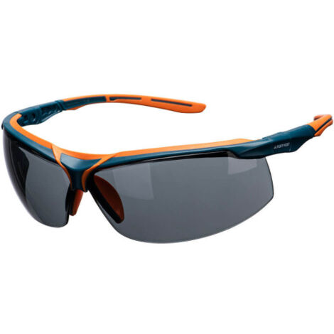 Gafas de seguridad de doble color, con protector de cejas coinyectado Mega KN PS13  Gris humo