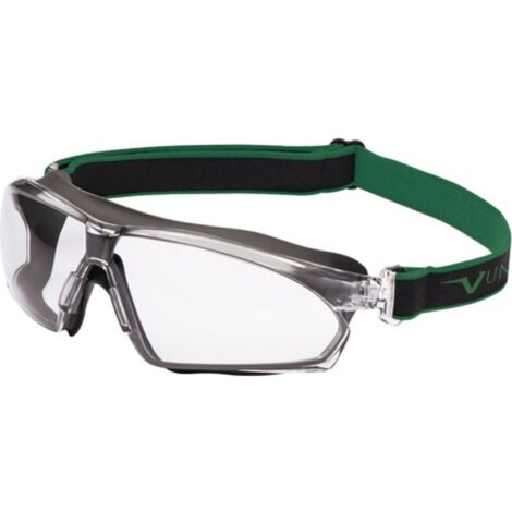 Gafas de seguridad de visión completa 625 EN 166 EN 170 montura gris oscuro, lente transparente