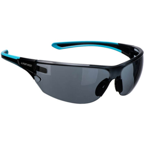 Gafas de seguridad estilo deportivo, patillas flexibles Essential KN PS19  Gris humo