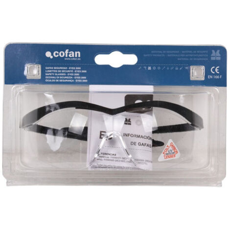 Gafas de Seguridad Modelo Eyes 2000 con protección UV UNE-EN 166F 11000023BL