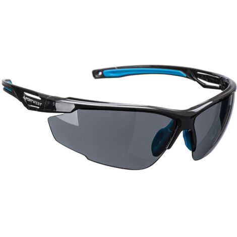 Gafas de seguridad negras ahumadas