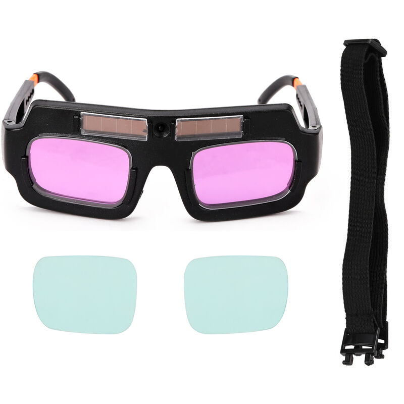 

Gafas de seguridad para soldadura de oscurecimiento automatico de energia solar, gafas profesionales de soldadura anti UV,Paquete de papel