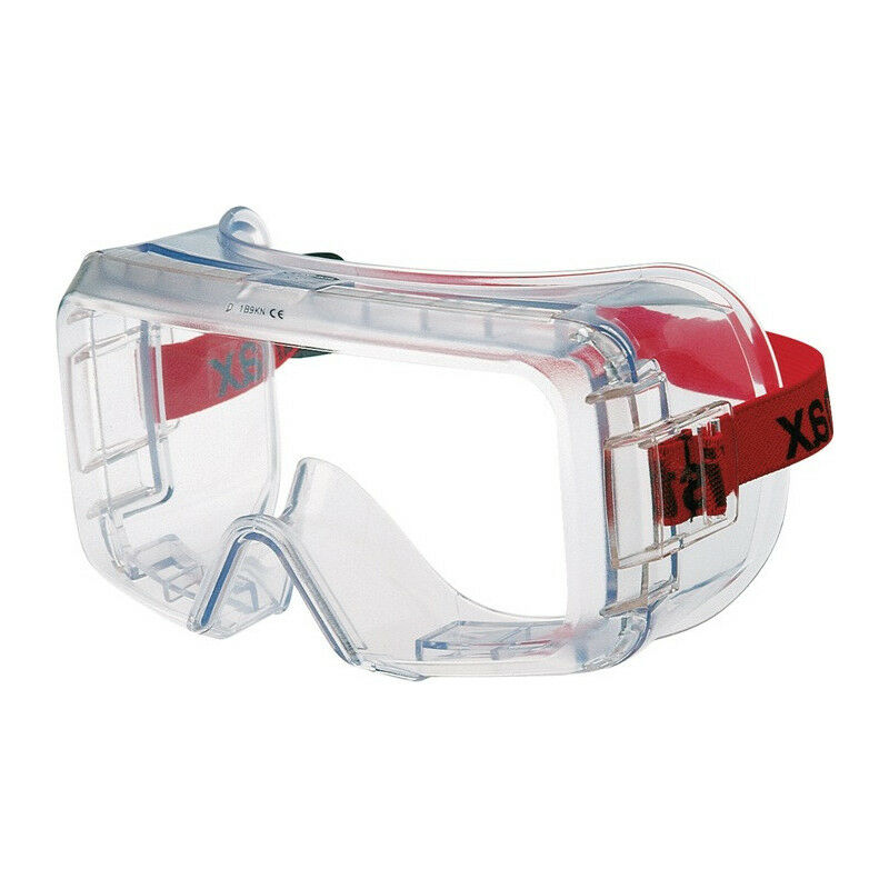 

Gafas de seguridad Vistamax VX EN 166 de visión completa, montura transparente, lente de plástico transparente