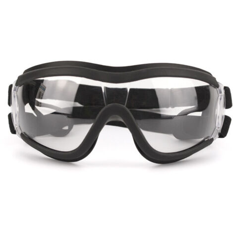 Gafas de sol para perros, protección ocular, impermeables y resistentes al viento, para perros grandes y medianos (transparentes)