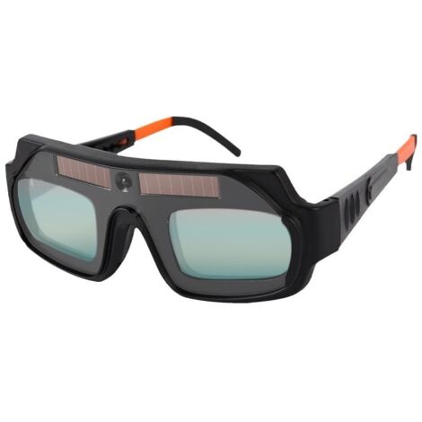 Gafas de soldadura ajustables, gafas de soldadura con oscurecimiento automático con energía solar, lentes de PC con protección contra arco eléctrico, gafas de soldadura antideslumbrantes para protecci