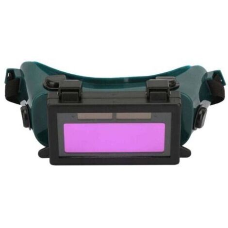 Gafas de soldadura, protector de ojos con sombreado solar automático, gafas de soldadura para soldadores, gafas de protección laboral para sitios de construcción, soldadura eléctrica (Verde)