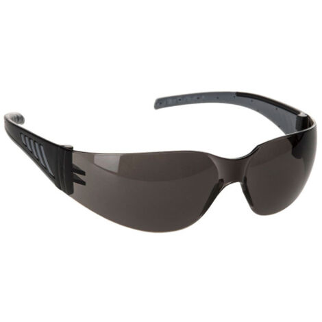 Gafas de trabajo recubrimiento anti-arañazos Wrap Around Pro PORTWEST PR32  Gris humo