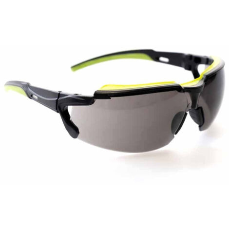 Gafas deportivas con detalles en negro y verde POMPEIA SAFETOP  Ahumado
