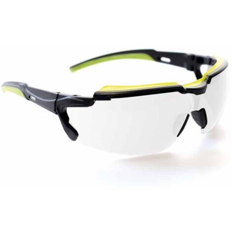 Gafas deportivas con detalles en negro y verde POMPEIA SAFETOP  Claro