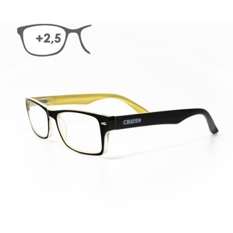 Gafas Lectura Kansas Negro / Amarillo. Aumento +2,5
