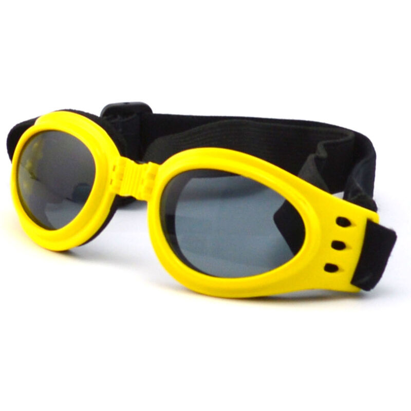 

Gafas plegables para perros Proteccion para los ojos Gafas de sol impermeables para mascotas Adecuado para perros medianos, Amarillo