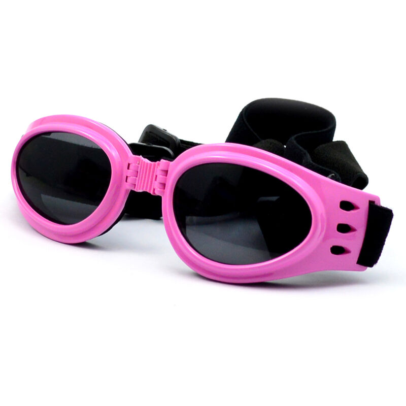 

Gafas plegables para perros Proteccion para los ojos Gafas de sol impermeables para mascotas Adecuado para perros medianos, Rosado