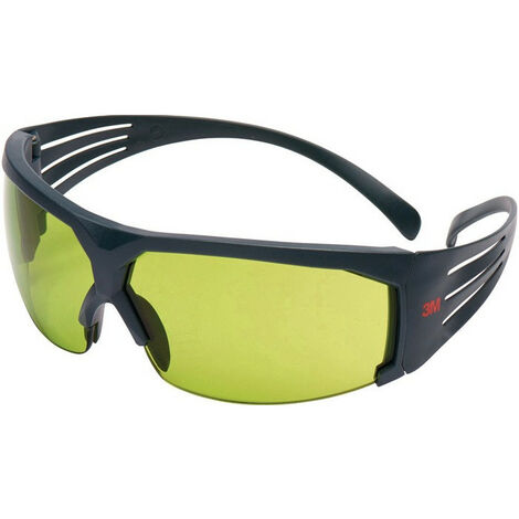Gafas protectoras de policarbonato SecureFit ™ SF600 EN 166 con patillas grises. gusano