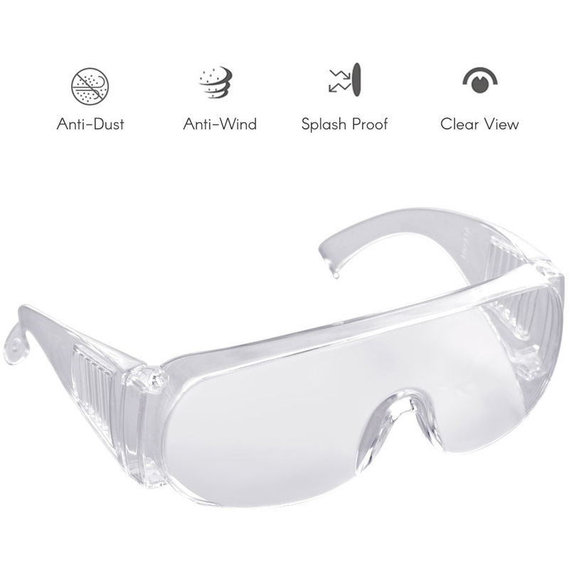 

Gafas protectoras transparentes para PC, a prueba de salpicaduras, 10 piezas