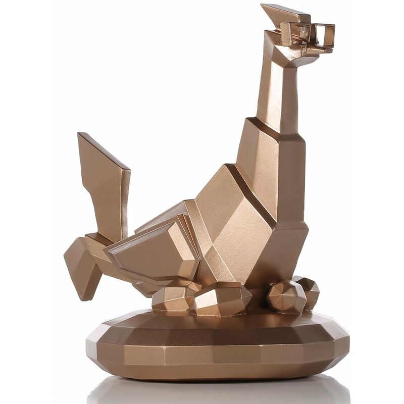 

Tooarts - Gafas Tomfeel Escultura de resina de pollo Decoracion del hogar Estatuilla de arte moderno Estatua de animal Fibra de vidrio