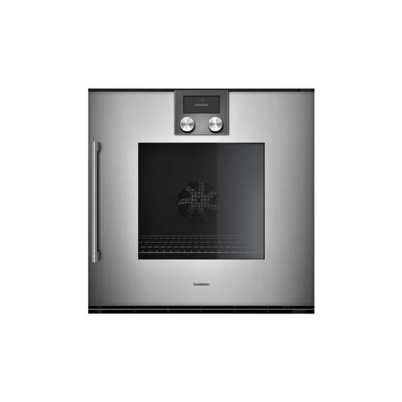 Gaggenau - Four à pyrolyse encastrable avec charnières à droite BOP220112 finition acier 60 cm