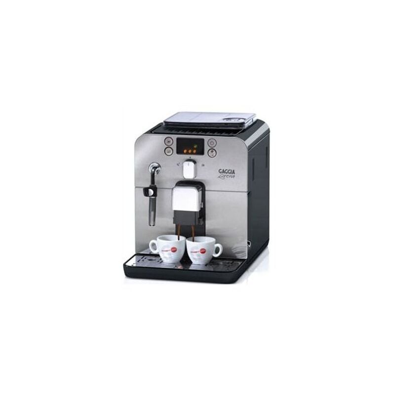 Image of Gaggia - RI9305/11 Brera - Macchina da Caffè Automatica, per Espresso e Cappuccino, Caffè in Grani o Macinato, 1400 w, Argento/Nero