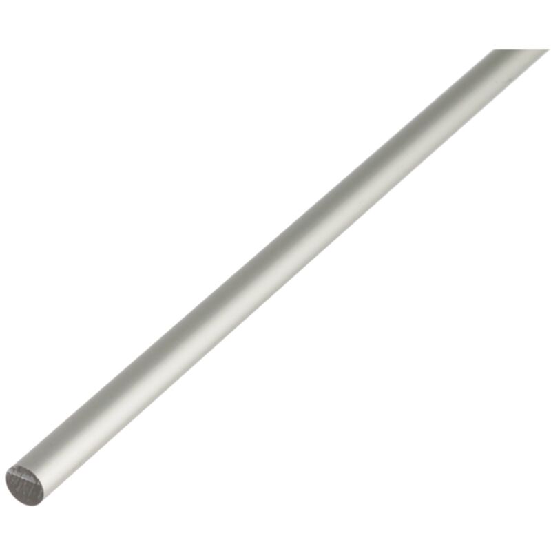 Alberts Rundstange, Alu Silber Elox., LxØ 1000 X 8 Mm