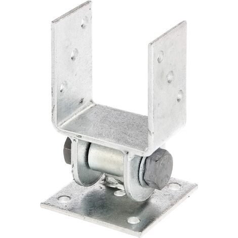 GAH-ALBERTS 208714 Staffa portapalo con Parte Superiore Mobile, Acciaio, clear width: 91 mm