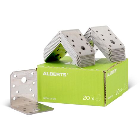 GAH-Alberts 327149 Squadretta di Giunzione, Acciaio, 70 x 70 x 55 mm / 20 pezzi