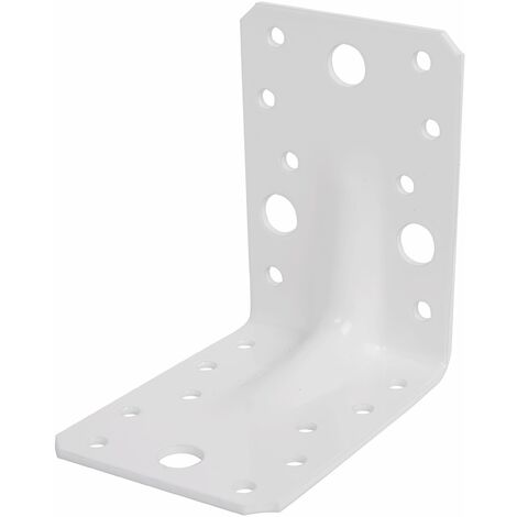 GAH-Alberts 330576 Squadretta di Giunzione angolare Rinforzata con nervatura di Rinforzo, Acciaio, 90 x 90 x 65 mm / 25 pz