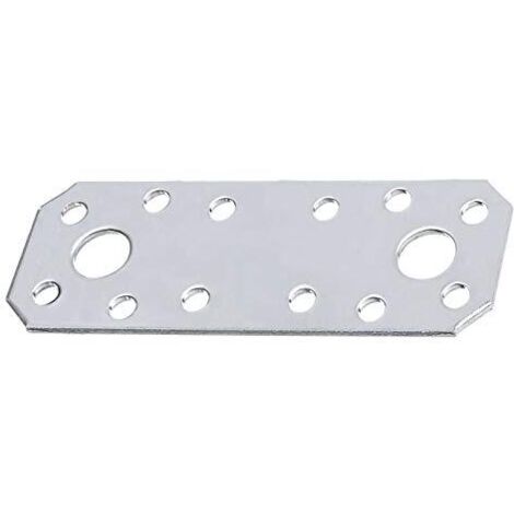 GAH-Alberts 361006 Lastrina di Giunzione Piana, Acciaio, 96 x 35 mm  Set da 25