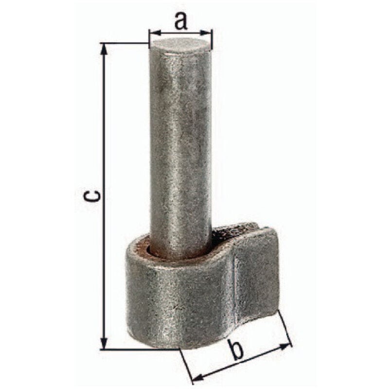 FP - Gond à visser sur support 13x24mm acier galvanisé à chaud gah (Par 10)