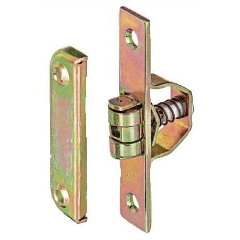 Gah Alberts Loqueteau à roulettes Plaque 18x90mm trou d. 6/4,8mm sta galv. avec patte de fixation. gâche - 411695