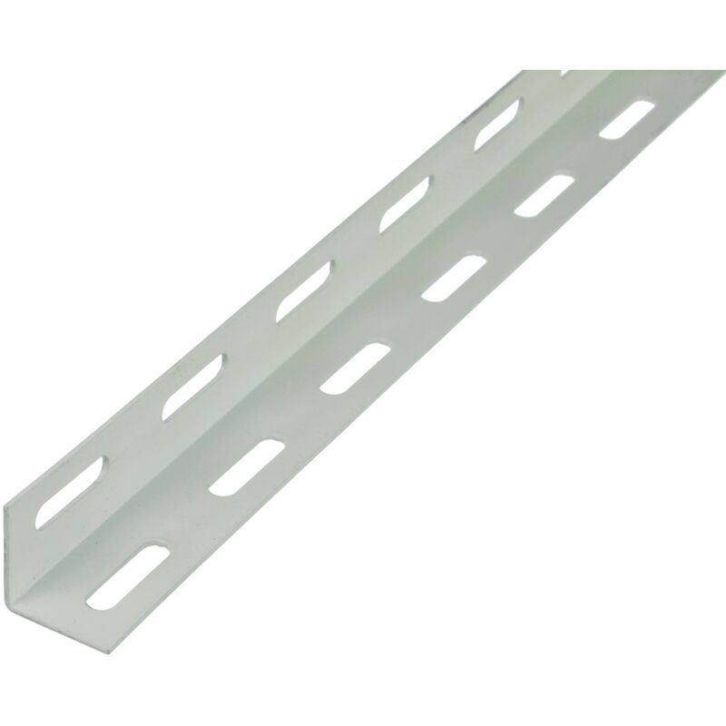 432102 Profilo angolare rivestimento in plastica bianco 1000 x 27 x 27 mm - Alberts