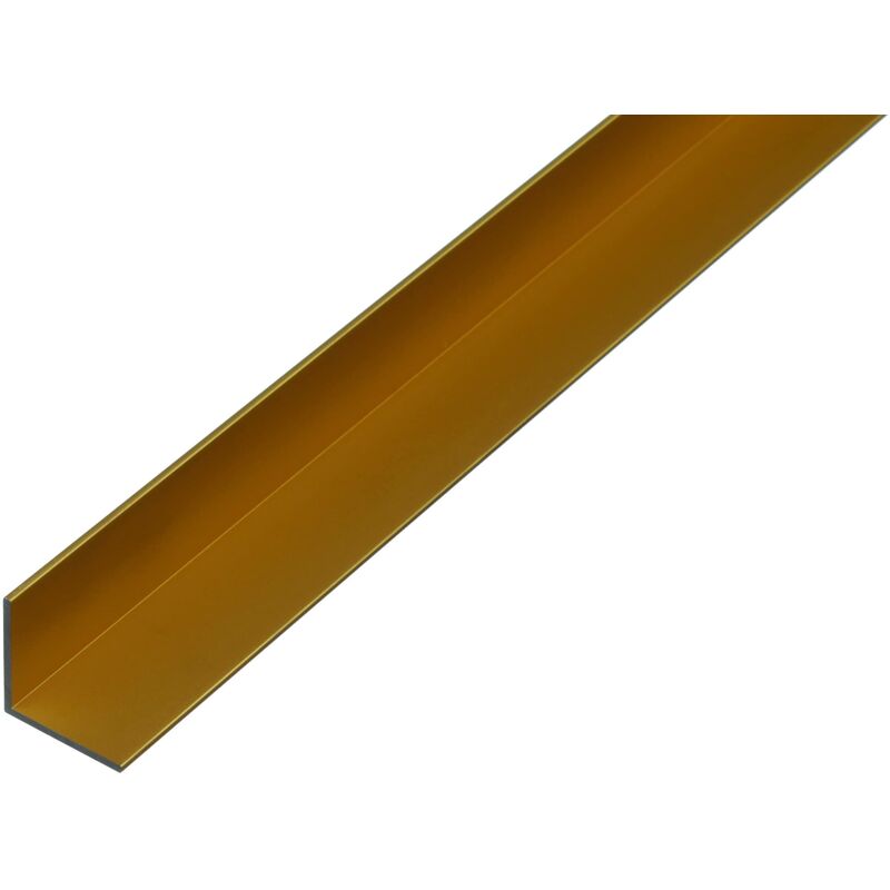 Image of GAH-ALBERTS, 473587 Profilo angolare in alluminio anodizzato, Oro anodizzato (goldfarbig eloxiert), 1000 x 25 x 25 mm