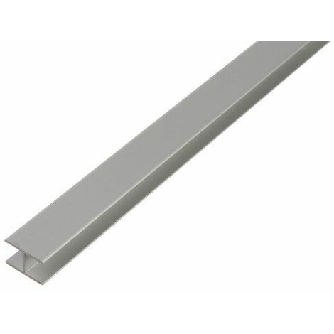 Profilé en aluminium en forme de H pour dimensions intérieurs de 4,5 à 16 mm 