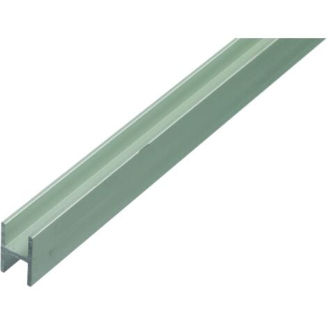Gah-Alberts 485634 - Profilo a forma di H per tavole in truciolato, in alluminio, 16/19 mm, 1000 x 22 x 30 x 1,5 mm, colore: Argento anodizzato