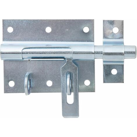GAH-Alberts Alberts 137083 - Chiavistello zincato, con piastra di fissaggio 80 x 64 mm, diametro bullone 11,5 mm, lunghezza totale 116 mm