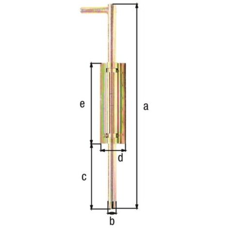 GAH Alberts Bodenschieber L400xS18mm STA roh - 410216