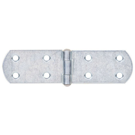 GAH Alberts Kistenband mit vernietetem Stift L 135mm Stahl roh, gelb galv. verz