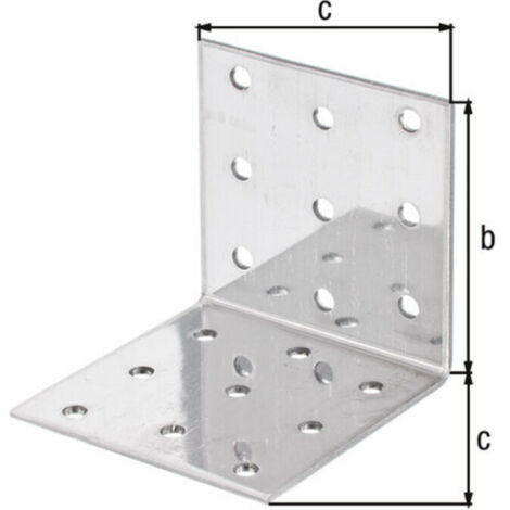 GAH Alberts Lochplattenwinkel mit CE- Nein 60 x 60 x 60mm Edelstahl