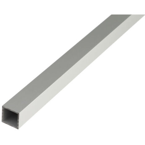 GAH Alberts Quadratrohr glatt L1.000xB10xH10xS1mm Aluminium silberf. Elox.